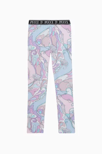 Abstract Printed Leggings