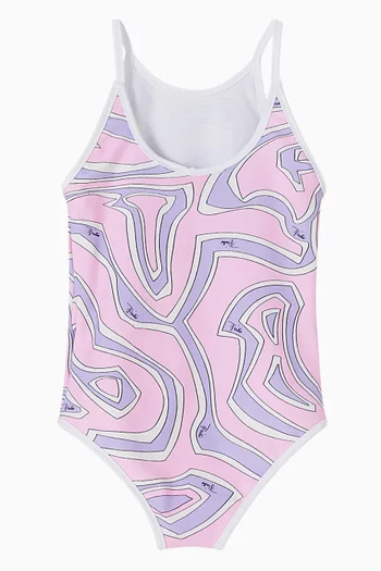 Abstract Print Swimsuit