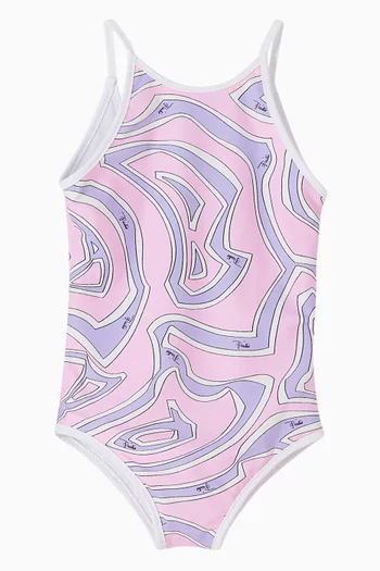 Abstract Print Swimsuit