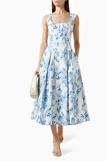 Muse Dress in Cotton Poplin