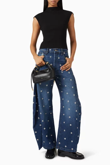 Studded Jeans in Organic-denim