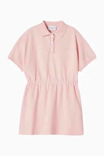 Polo Collar T-Shirt Dress in Cotton