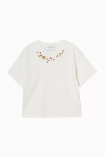 Floral Graphic T-Shirt in Cotton