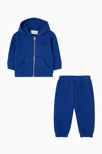 Zip Tracksuit Set in Organic Cotton Blend