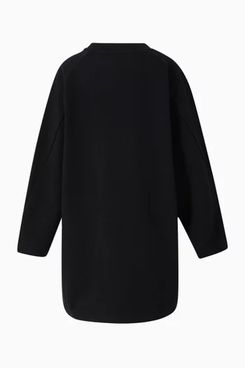 Logo Sweatshirt Dress in Cotton Fleece