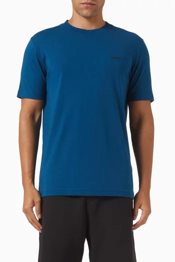 Logo-print T-shirt in Stretch-cotton