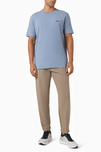 Logo-print T-shirt in Stretch-cotton