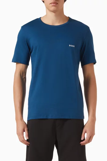 Logo T-shirt in Cotton, Set of 3