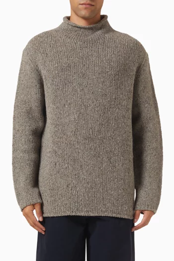 x Beckham Firas Sweater in Virgin-wool Tweed