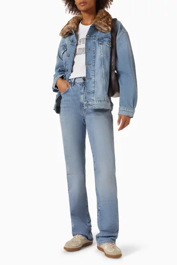 The Valentina Boot High-rise Bootcut Jeans in Denim