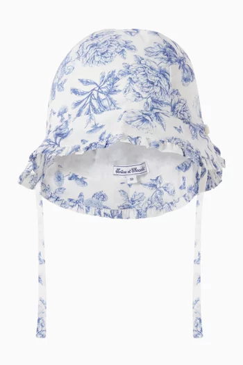 Floral Bucket Hat in Cotton