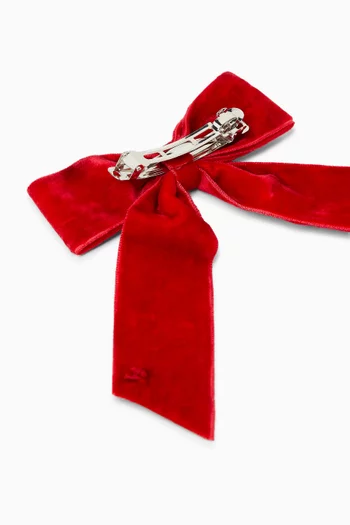 Sequin Bow in Velvet