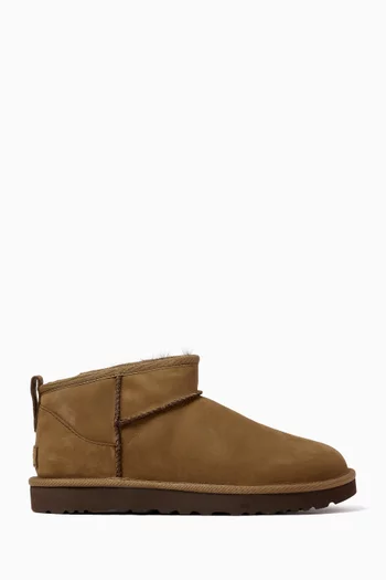 Class Ultra Mini Ankle Boots in Nubuck Suede