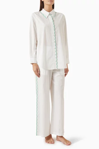 Ariel Shirt & Pants Set in Organic-cotton