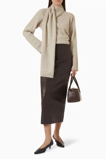Frances Scarf Sweater in Cashmere