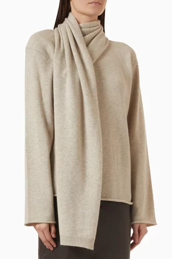 Frances Scarf Sweater in Cashmere