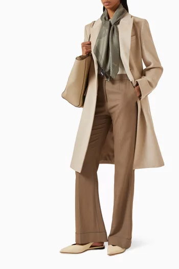 Classin Single-breasted Coat in Wool