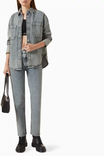 Samy Oversized Shirt in Denim
