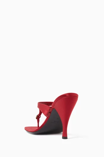 Kiss and Tell 100 Thong Mule Sandals in Silk