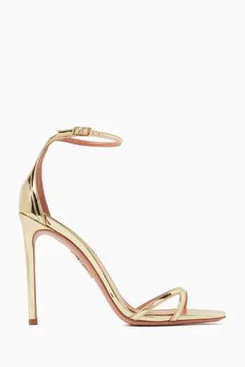 Nuda 105 Sandals in Metallic Leather