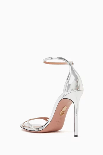 Nuda 85 Sandals in Metallic Leather