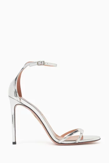 Nuda 85 Sandals in Metallic Leather