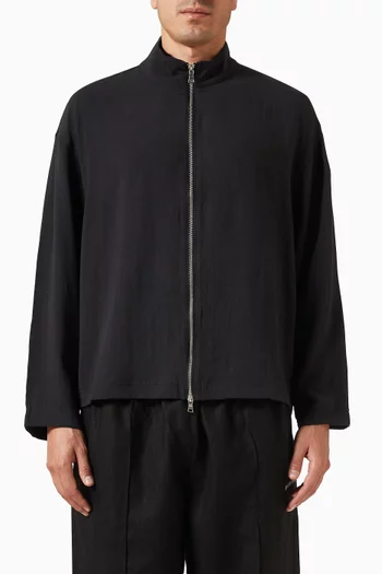 Drape Slub Track Jacket