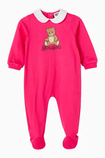 Teddy Bear Sleepsuit Gift Box in Cotton