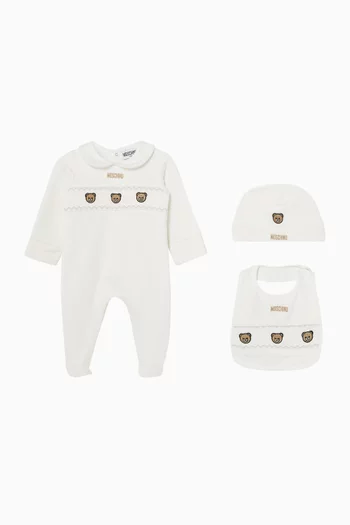 Teddy-print Pyjama Gift Set