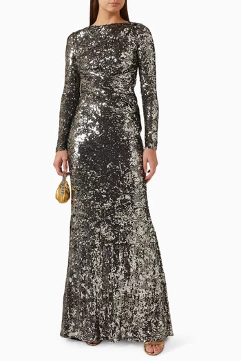 Sequin-embellished Gown