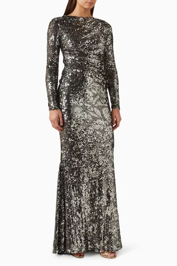 Sequin-embellished Gown
