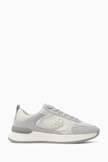 Monogram Sneakers in Leather & Suede