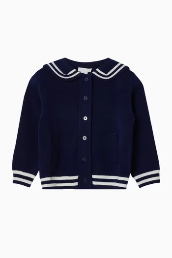 Sailor Collar Cardigan in Knit