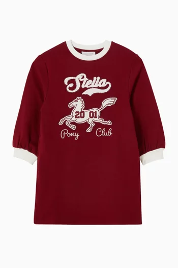 Logo-print Dress in Cotton