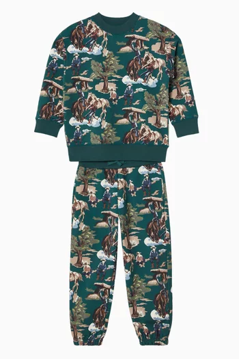 Horse-print Sweatpants