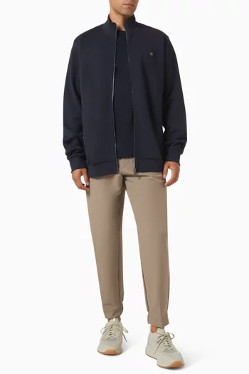 Double B Monogram Zip Sweatshirt in Cotton-blend