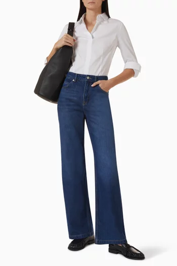 Marlene Wide-leg Jeans in Denim