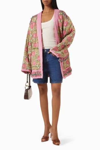 Classic Tassel Duvet Jacket in Cotton