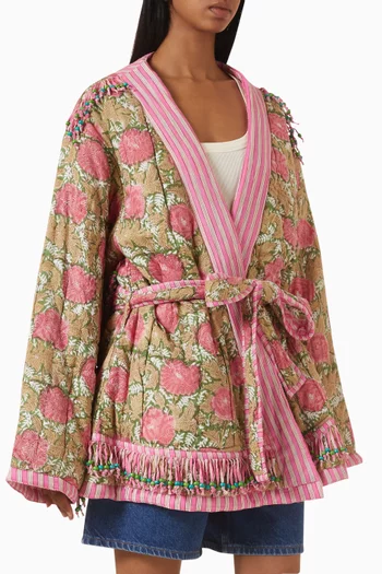 Classic Tassel Duvet Jacket in Cotton