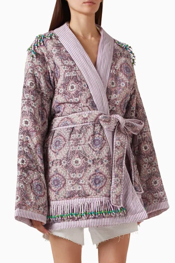 Classic Tassel Duvet Jacket in Cotton
