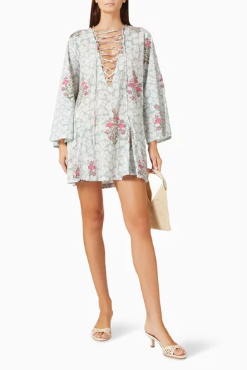Short Classic Kaftan in Linen