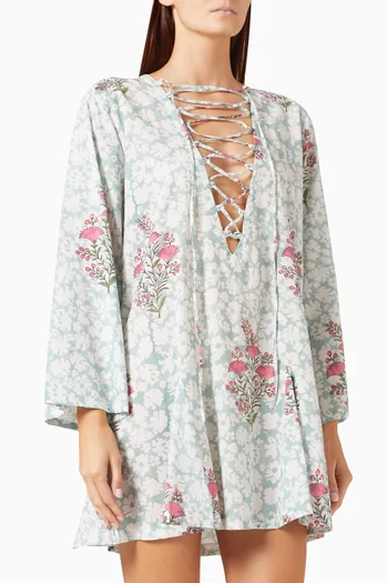 Short Classic Kaftan in Linen