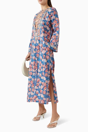 Classic Mirror Kaftan in Cotton