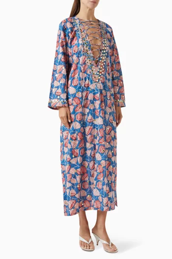 Classic Mirror Kaftan in Cotton
