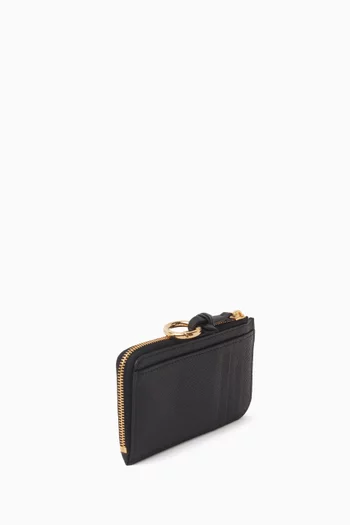 VLOGO Zip Wallet in Leather
