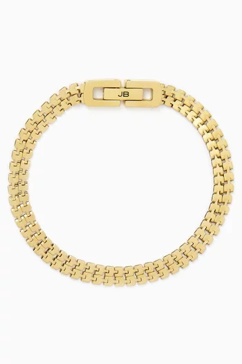 Double Amalfi Bracelet in 14kt Gold-plated Steel