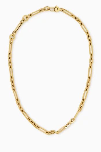 Mercer Chain Necklace in 14kt Gold-plated Steel