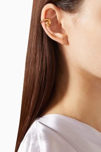 Gio Spiral Single Ear Cuff in 14kt Gold-dipped Brass