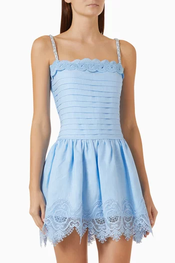 Clara Mini Dress in Linen