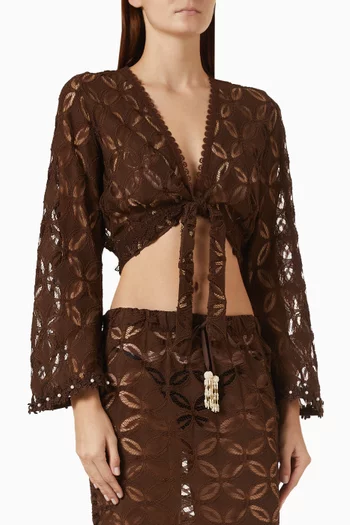 Rio Tie-front Top in Cotton
